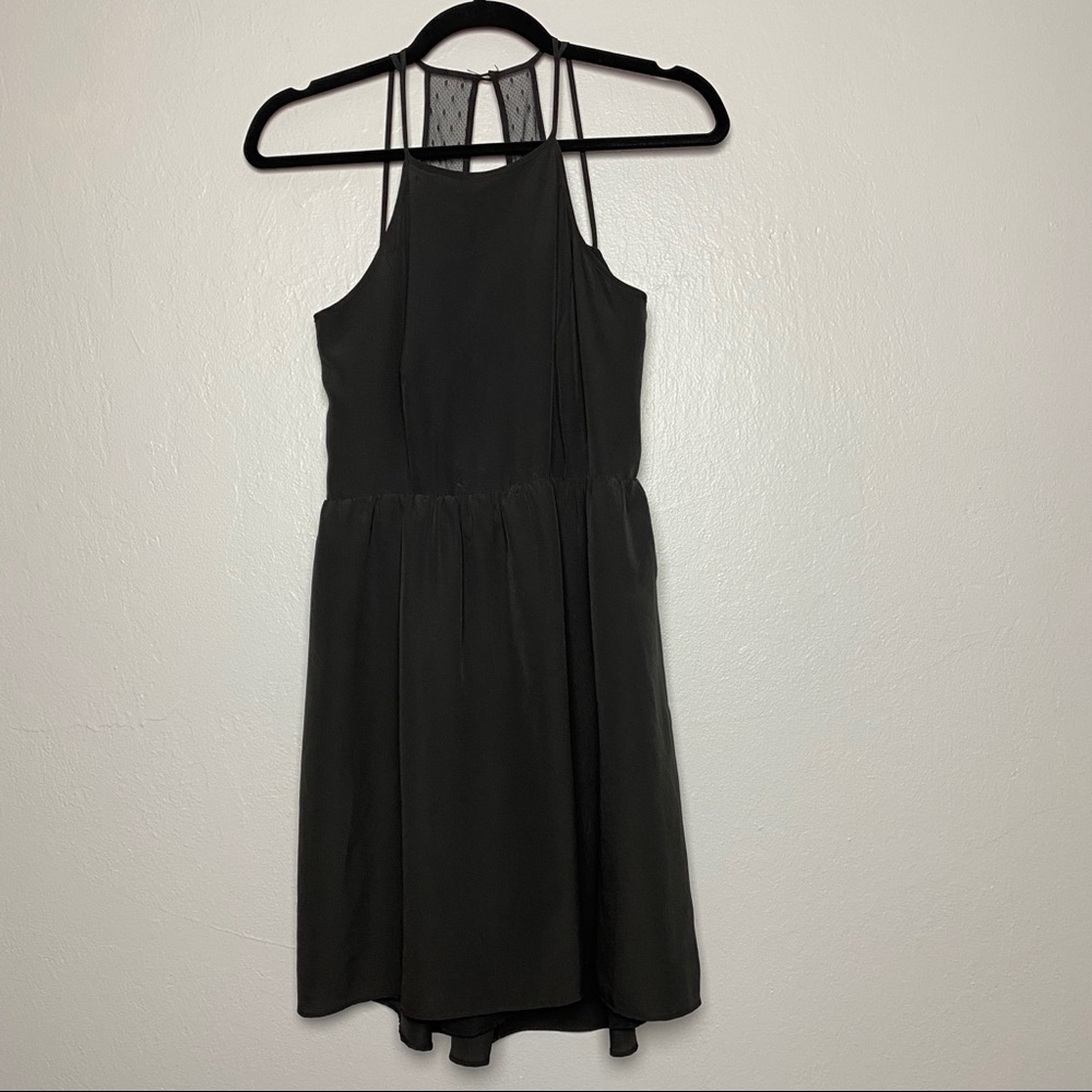 BCBGeneration high neck mesh back sundress